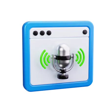 Podcast  3D Icon