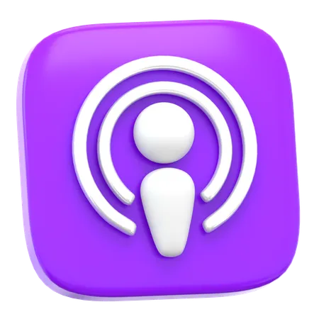 Podcast  3D Icon