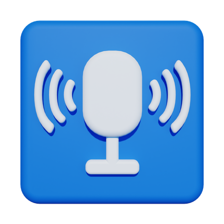 Podcast  3D Icon