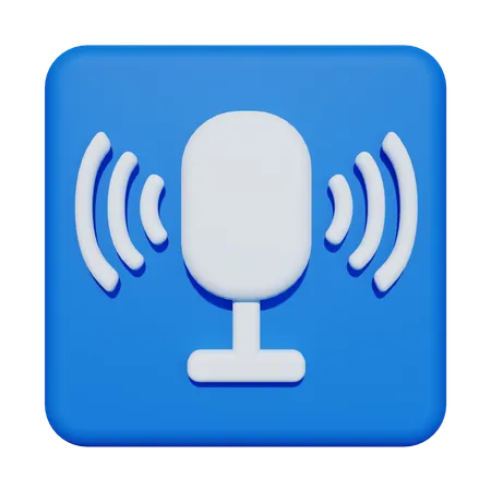 Podcast  3D Icon