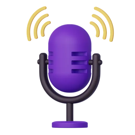 Podcast  3D Icon