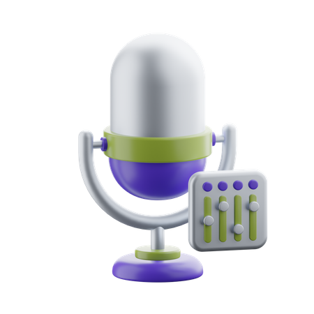 Podcast  3D Icon