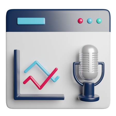 Podcast  3D Icon