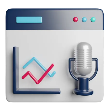 Podcast  3D Icon