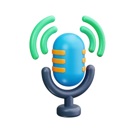 Podcast  3D Icon