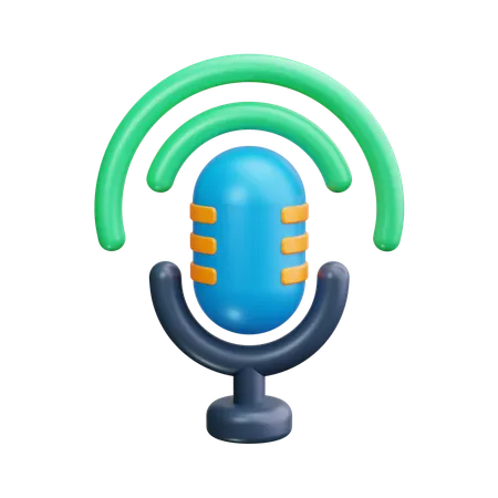 Podcast  3D Icon