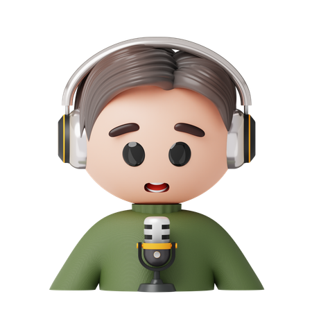 Podcast  3D Icon