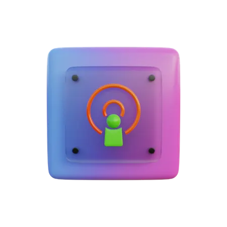 Podcast  3D Illustration