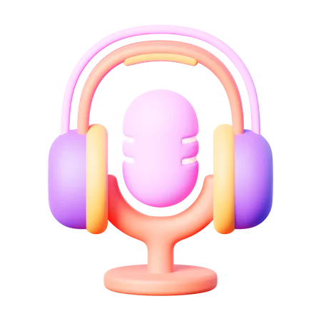 Podcast 3D Icon