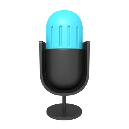 3 D Icon Of Podcast Mics 3D Icon
