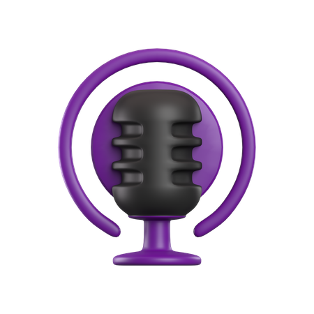 Podcast  3D Icon