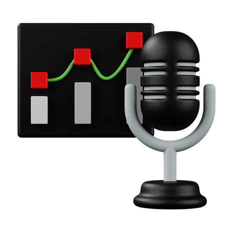 Podcast Analysis  3D Icon