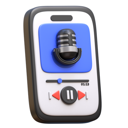 Podcast-App  3D Icon