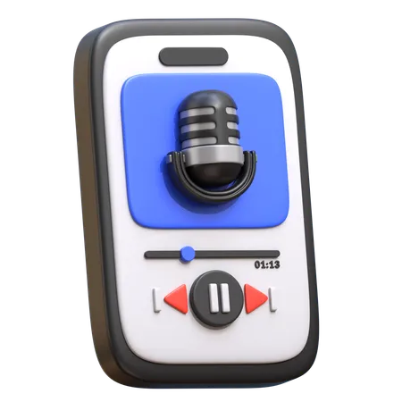 Podcast-App  3D Icon