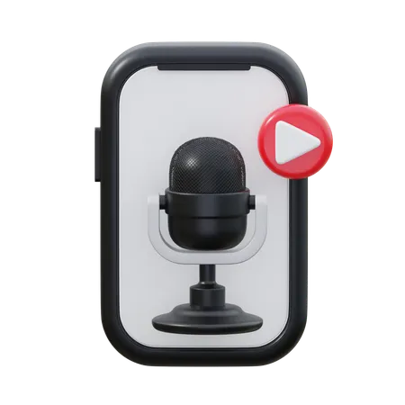 Podcast App  3D Icon