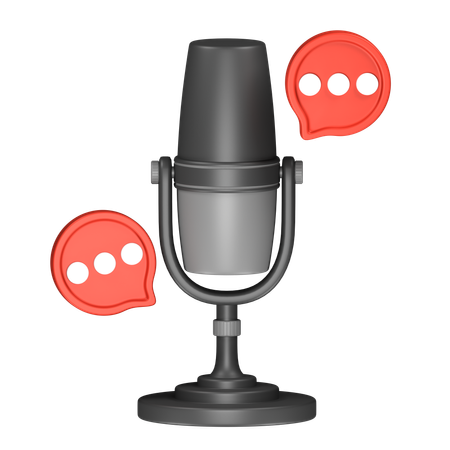 Charla de podcast  3D Icon