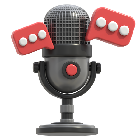 Charla de podcast  3D Icon