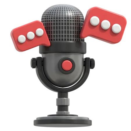 Charla de podcast  3D Icon