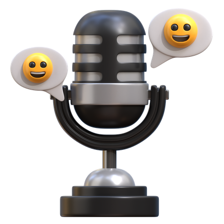 Podcast Comedy  3D Icon
