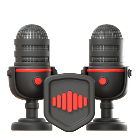 Pódcast de audio  3D Icon