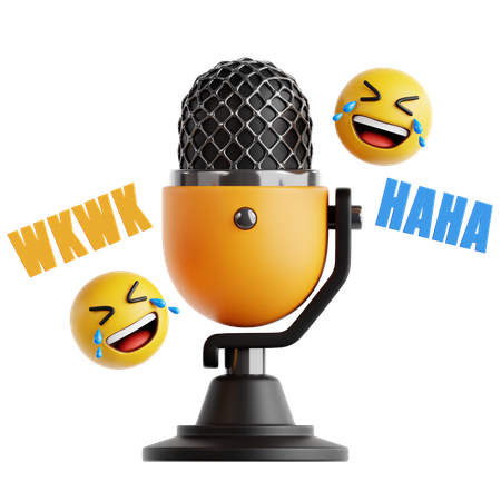 Podcast de comedia  3D Icon