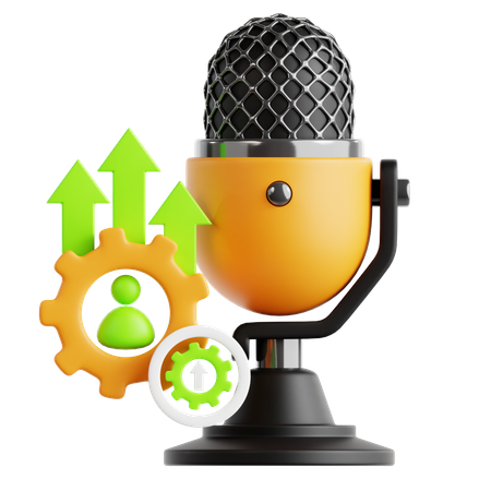 Podcast de desarrollo personal  3D Icon