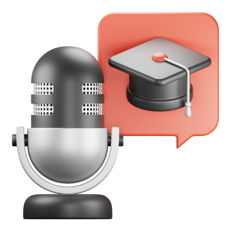 Podcast de graduación  3D Icon