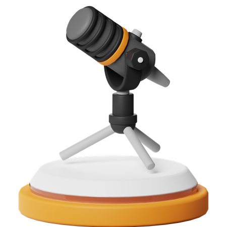 Podcast de microfone  3D Icon