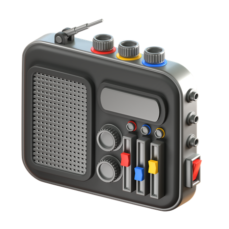 Podcast de rádio  3D Icon