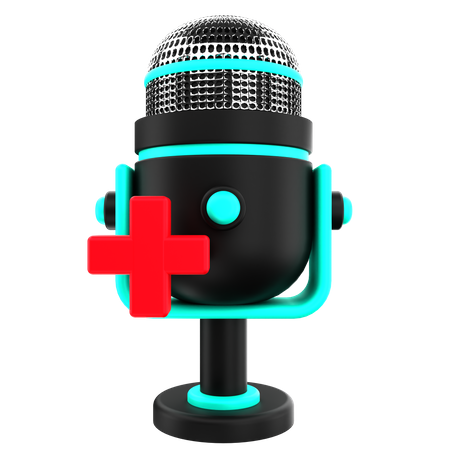 Podcast de salud  3D Icon