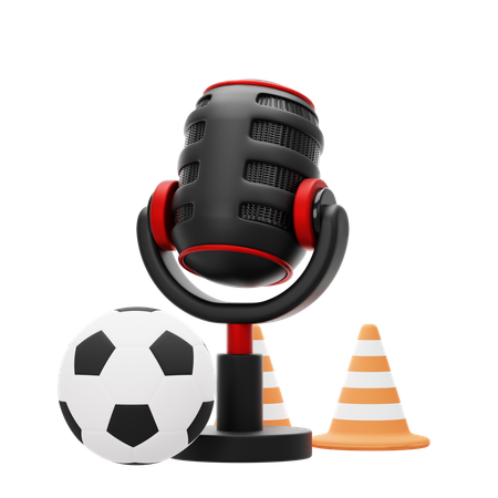 Podcast deportivo  3D Icon