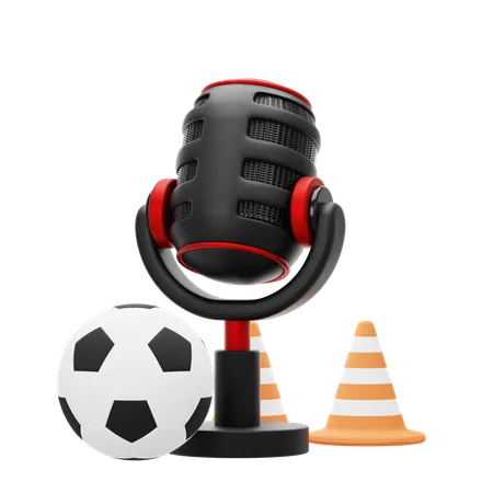 Podcast deportivo  3D Icon