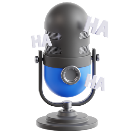 Podcast divertido  3D Icon