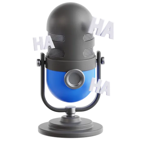 Podcast divertido  3D Icon