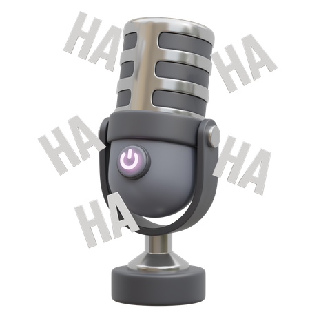 Podcast amusant  3D Icon