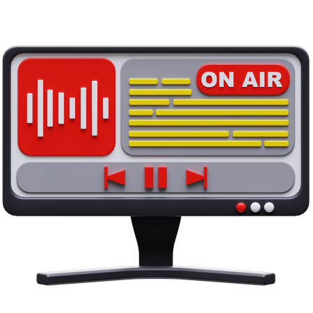 Podcast Editing  3D Icon