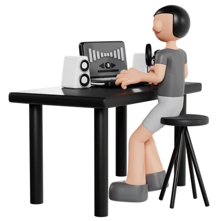 Video Editor 3D Character Illustration 15340589 PNG