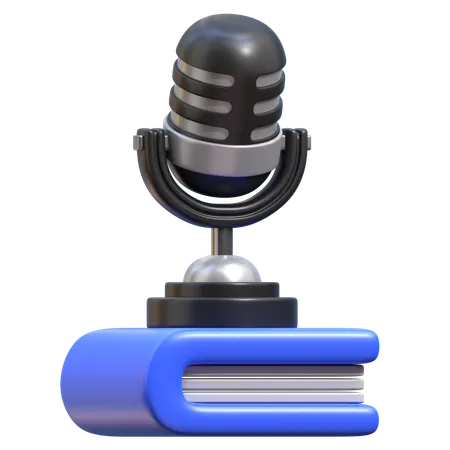 Podcast educacional  3D Icon