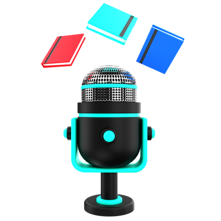 Podcast educacional  3D Icon