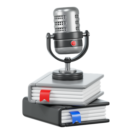 Podcast education  3D Icon