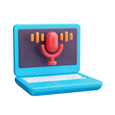 Pódcast en línea  3D Icon