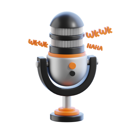 Podcast engraçado  3D Icon