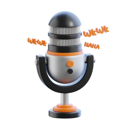 Podcast engraçado  3D Icon