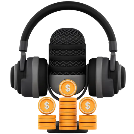 Podcast Financial  3D Icon