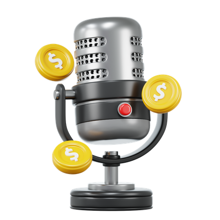 Podcast Financial  3D Icon