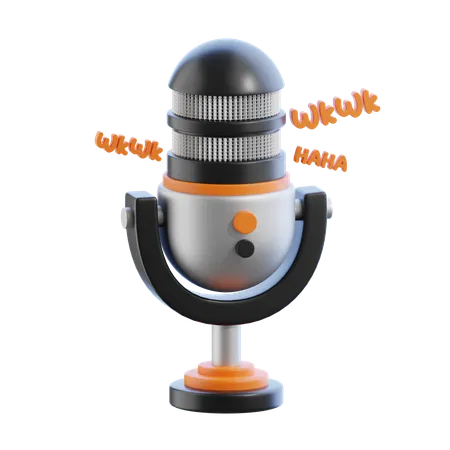 Podcast funny  3D Icon