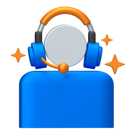 Podcast Listening  3D Icon