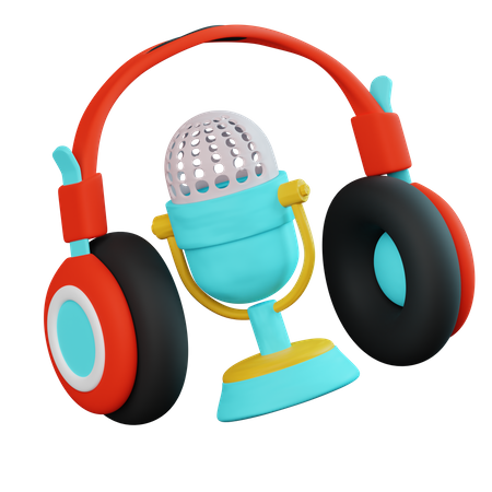 Podcast Mic  3D Icon