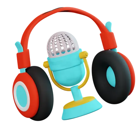 Podcast Mic  3D Icon