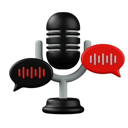 Podcast Mic  3D Icon